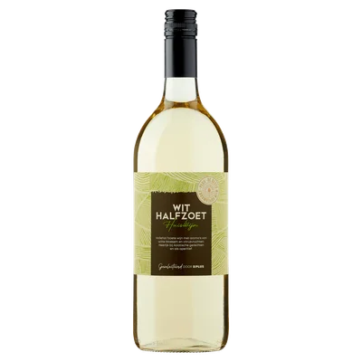 PLUS Huiswijn Wit halfzoet&nbsp; Fles 1000 ml