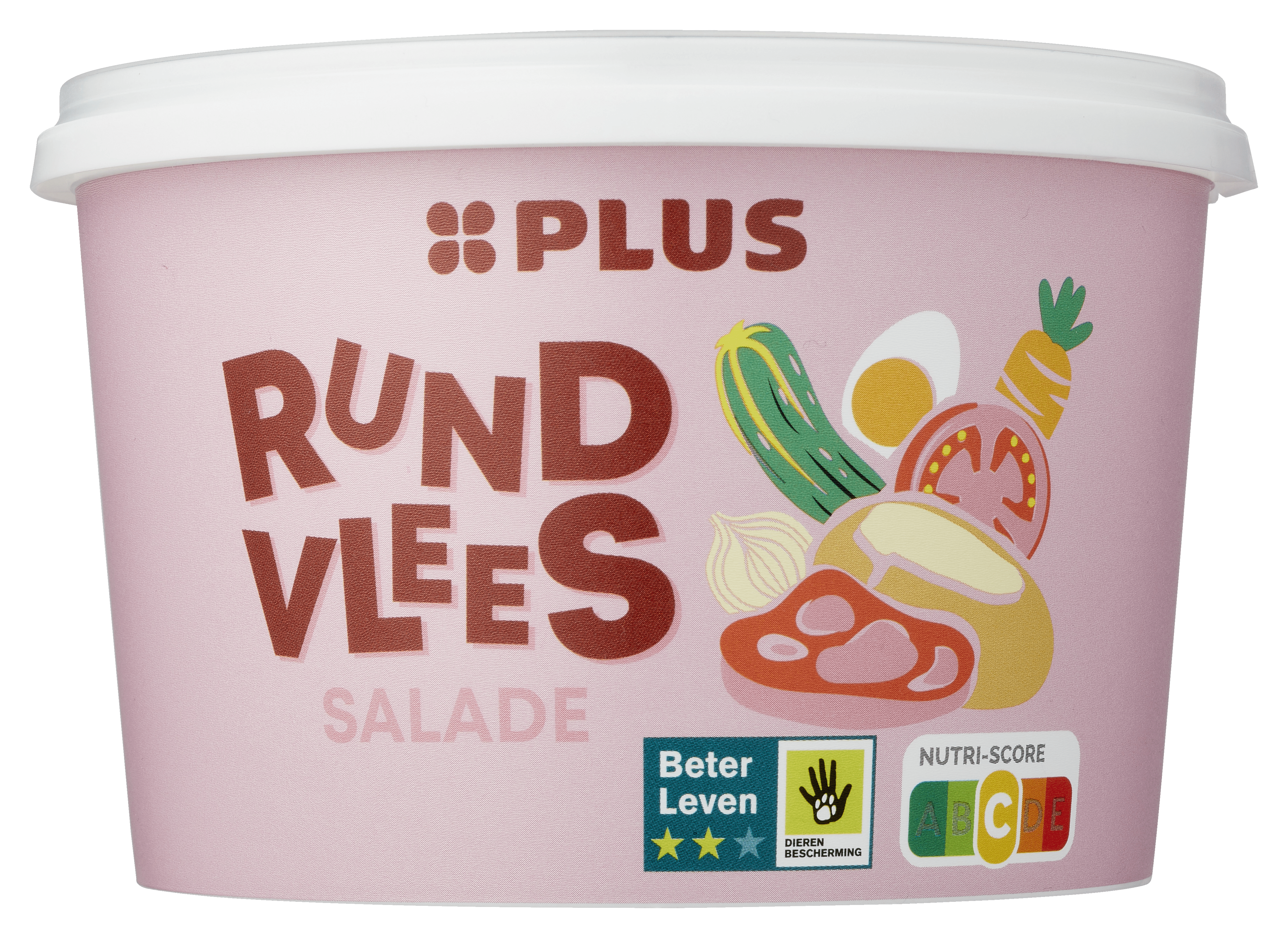 PLUS Rundvleessalade Bakje 1000 g