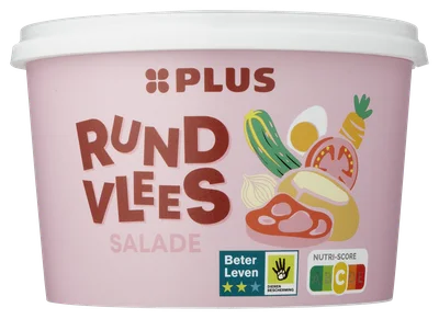 PLUS Rundvleessalade Bakje 1000 g
