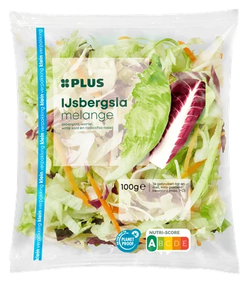 PLUS IJsbergslamelange kvp Zak 100 g