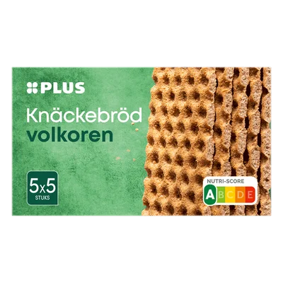 PLUS Knackebrod Volkoren Doos 375 g