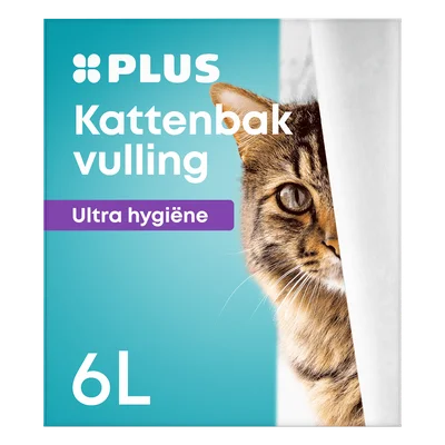 PLUS Kattenbakvulling ultra hygiene 6 liter Zak 6 L