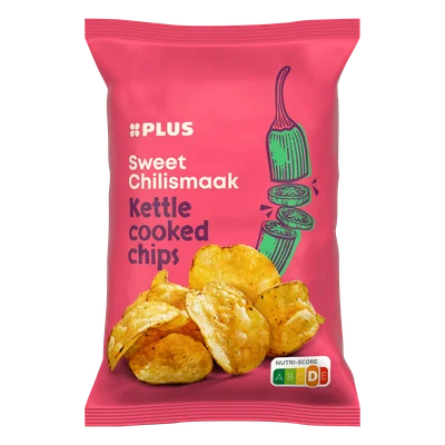 PLUS Kettle Cooked Sweet Chili Zak 150 g