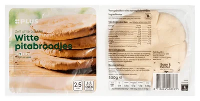 PLUS Pitabroodjes 2x5st Zak 500 g