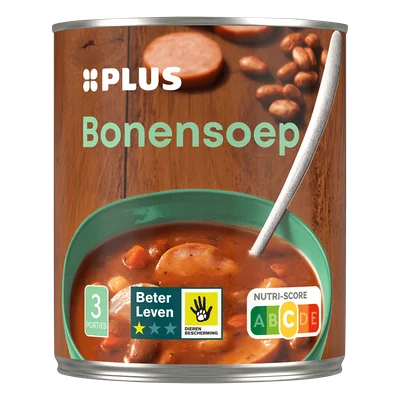 PLUS Bonensoep 800 ml Blik 800 ml