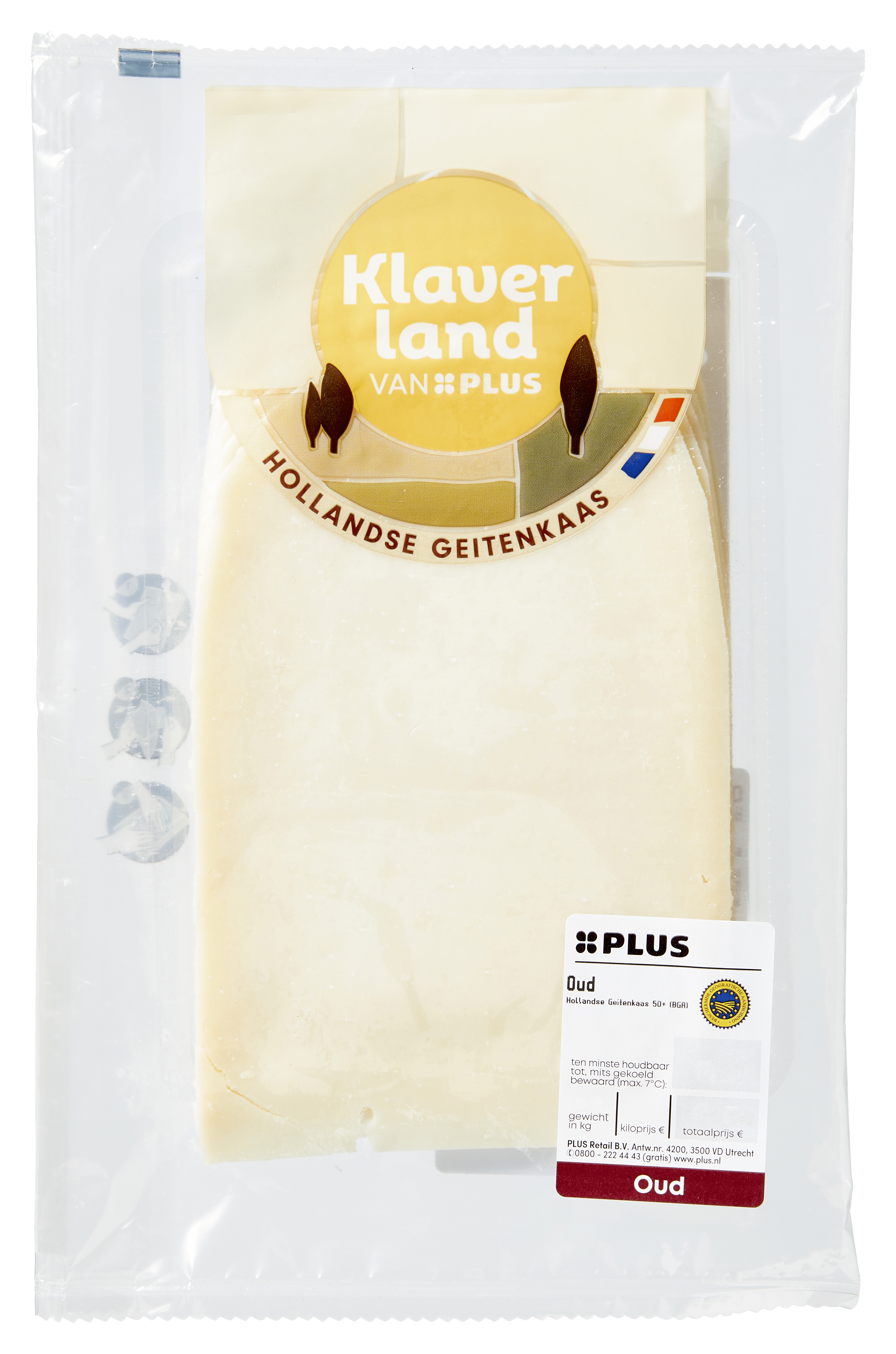 PLUS Klaverland Geitenkaas amaltura oud 50+ plakken