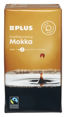 PLUS Koffie Snelfilter Mokka Fairtrade
