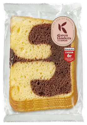 PLUS Korenlanders Roombotercake plakjes 6 plakjes