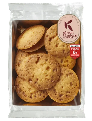 PLUS Korenlanders Roomboter nougatines Zak 165 g