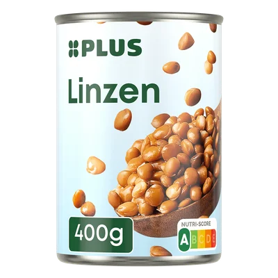 PLUS Linzen Blik 400 g