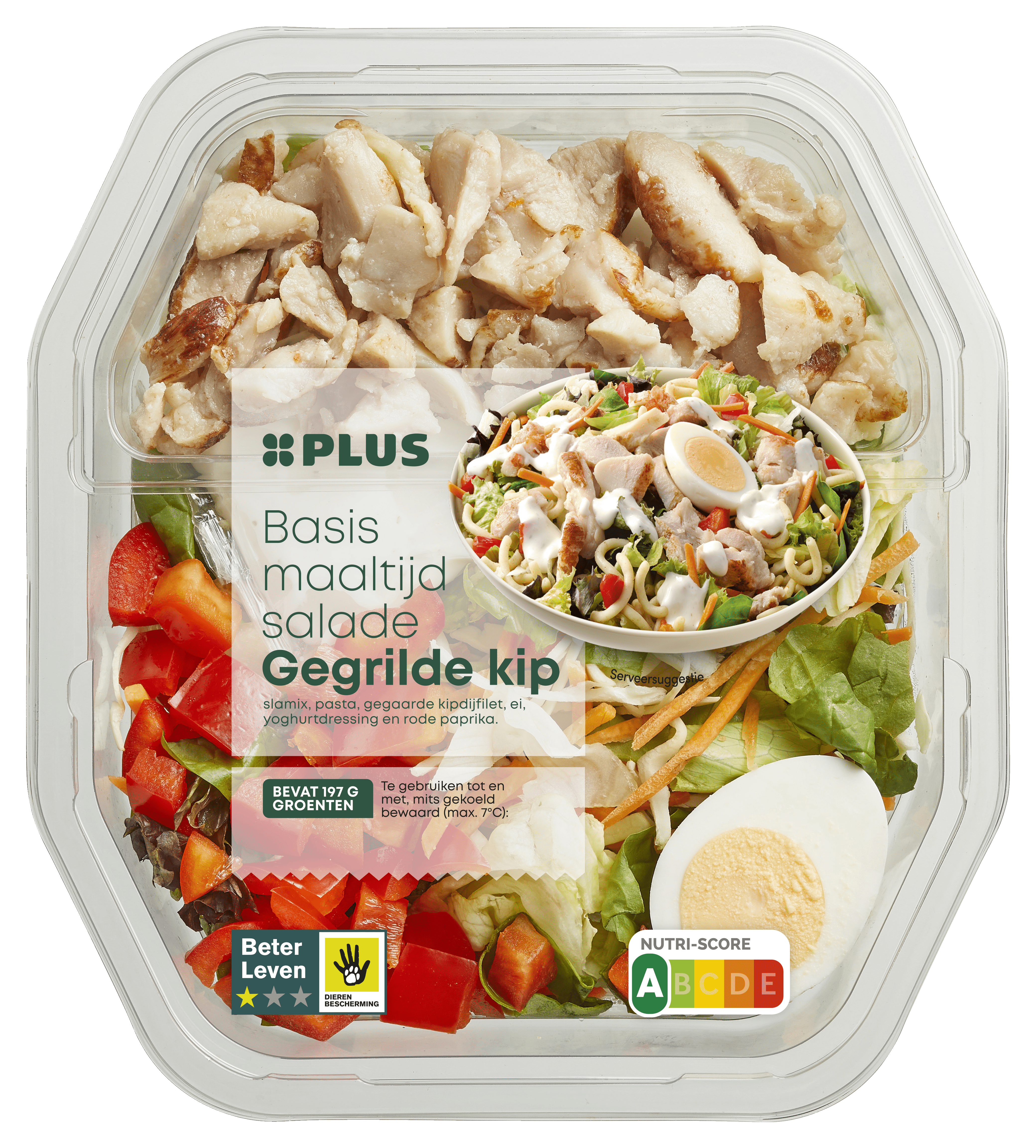 PLUS Basismaaltijdsalade Gegrilde Kip