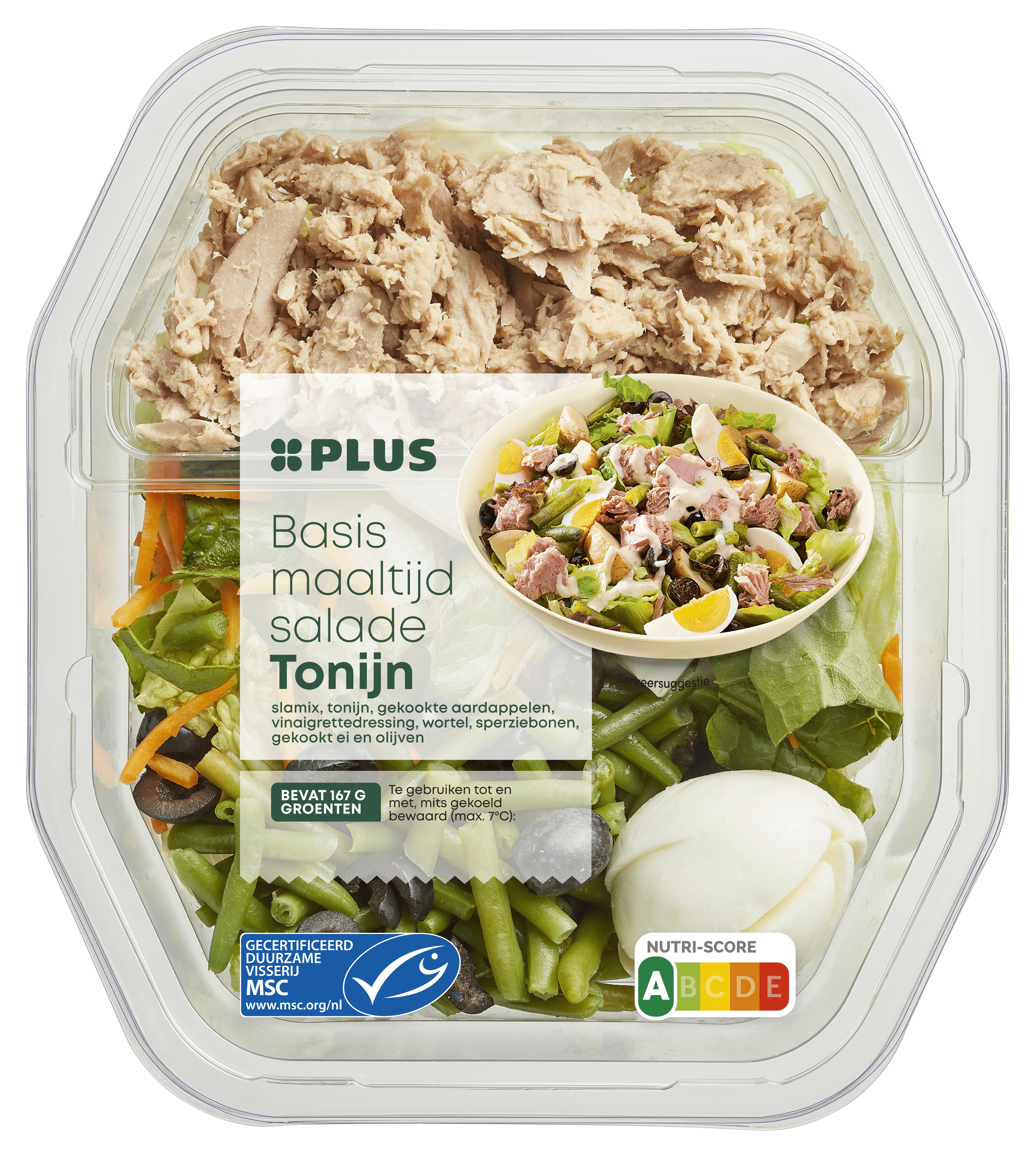 PLUS Basismaaltijdsalade Tonijn