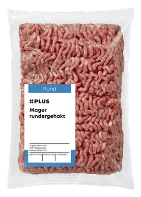 PLUS Mager rundergehakt Zak 500 g