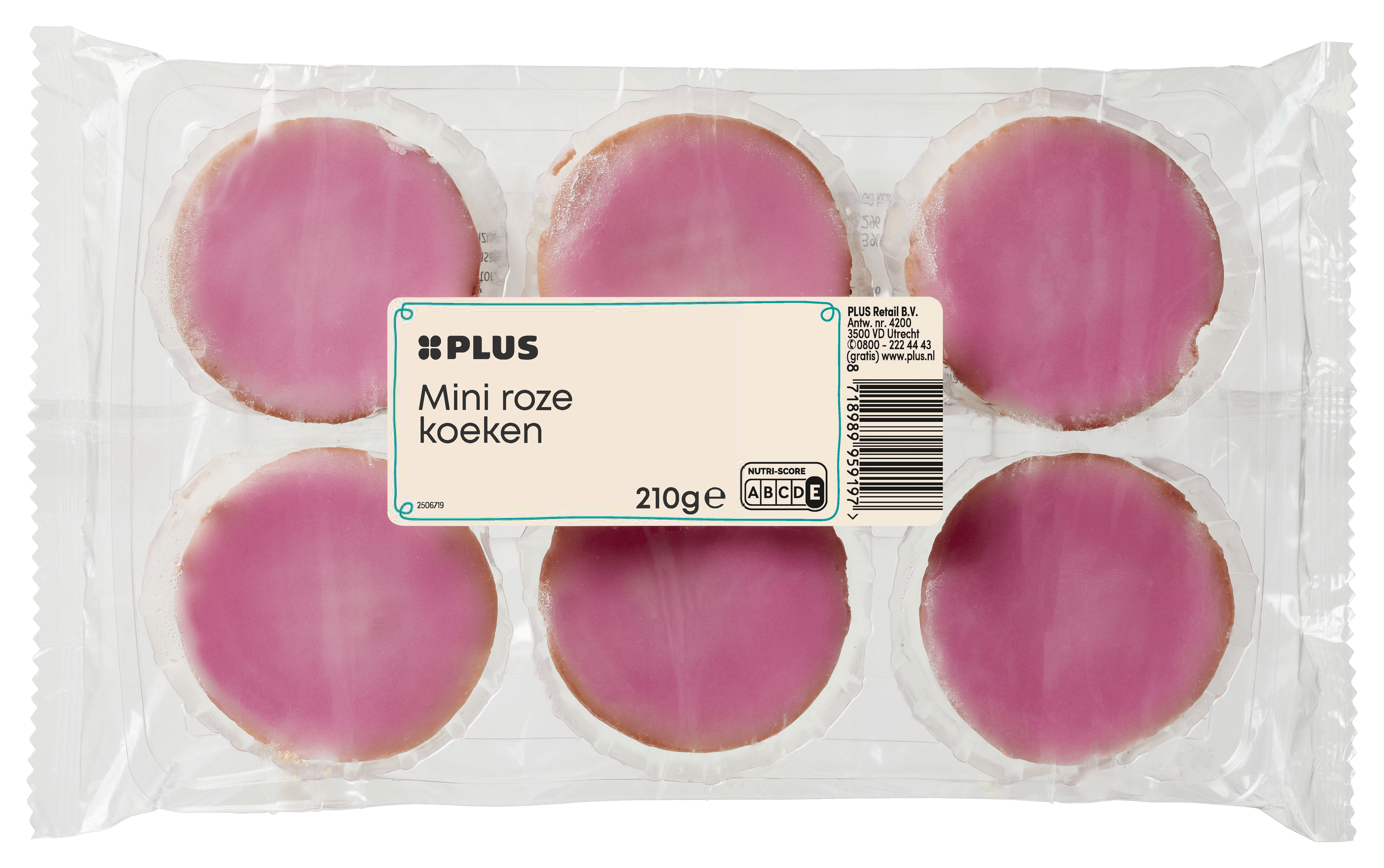 PLUS Mini roze koeken