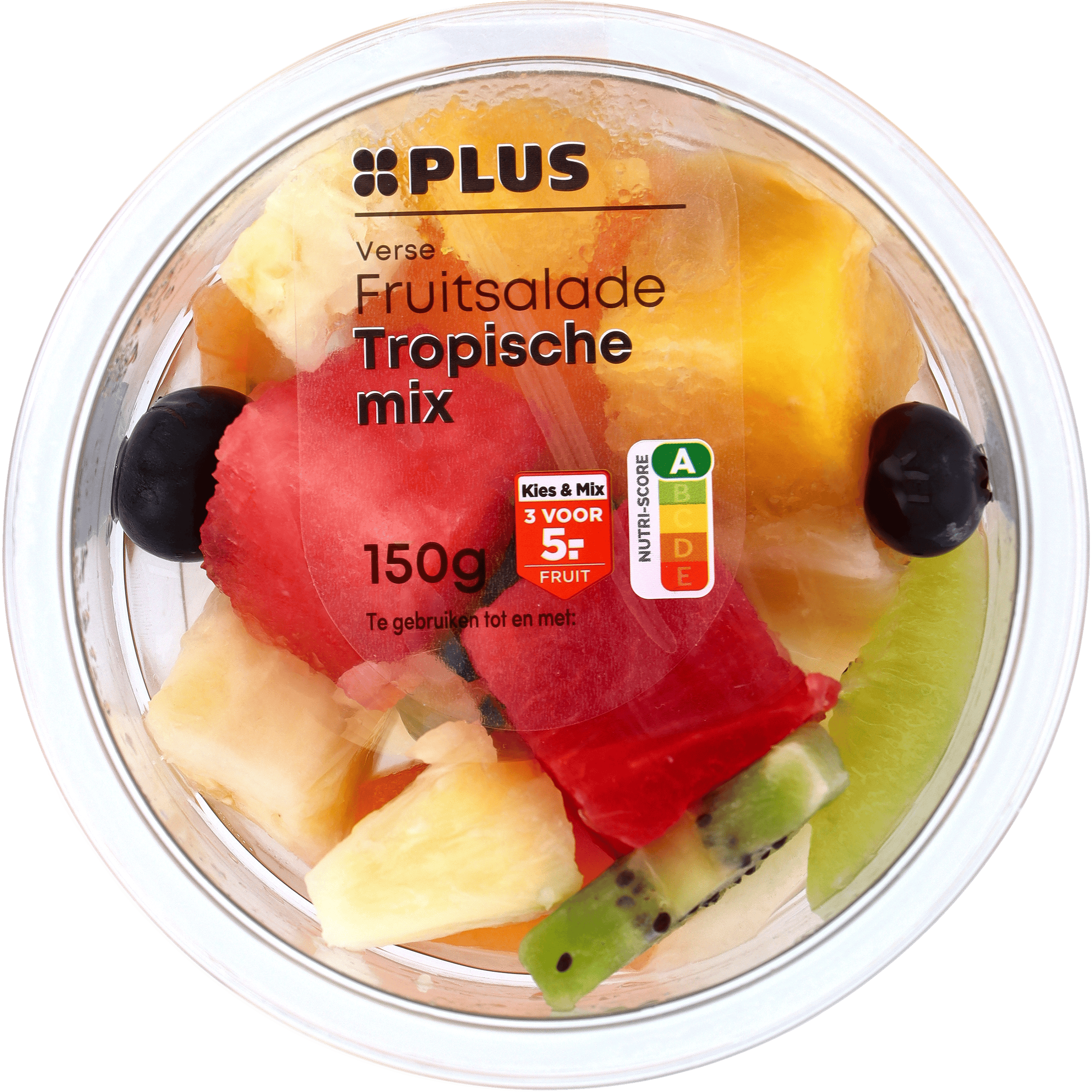 PLUS Verse fruitsalade Tropisch Bakje 150 g
