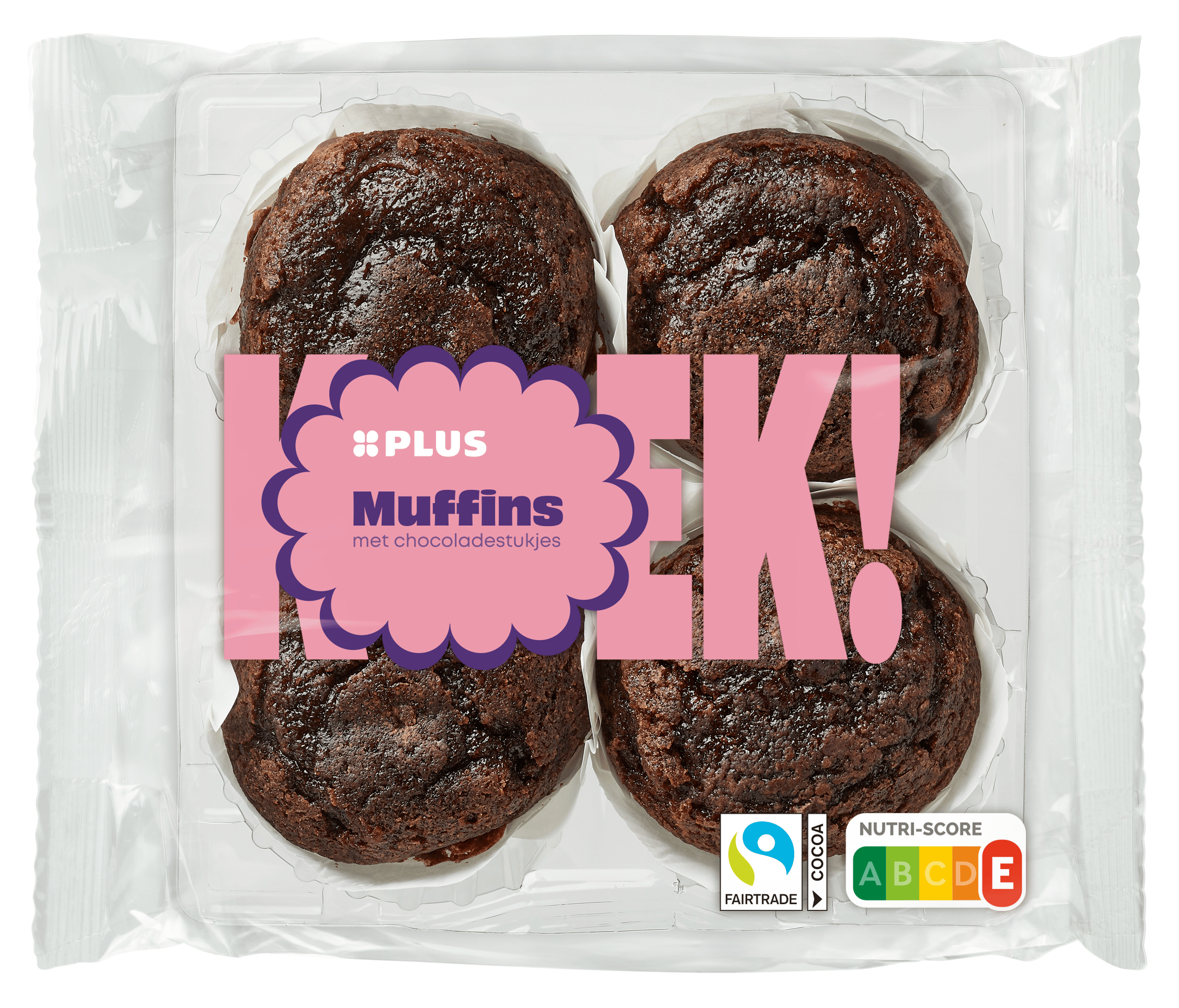 PLUS Muffins choco Fairtrade Zak 300 g