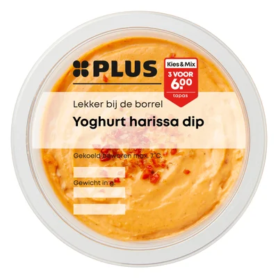 PLUS Yoghurt harissa dip Bakje 150 g