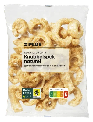 PLUS Knabbelspek Zakje 100 g