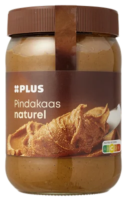 PLUS Pindakaas naturel Pot 600 g