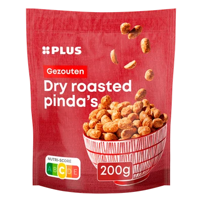 PLUS Dry roasted pinda's
