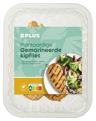PLUS Plantaardige gemarineerde kipfilet Tray 180 g
