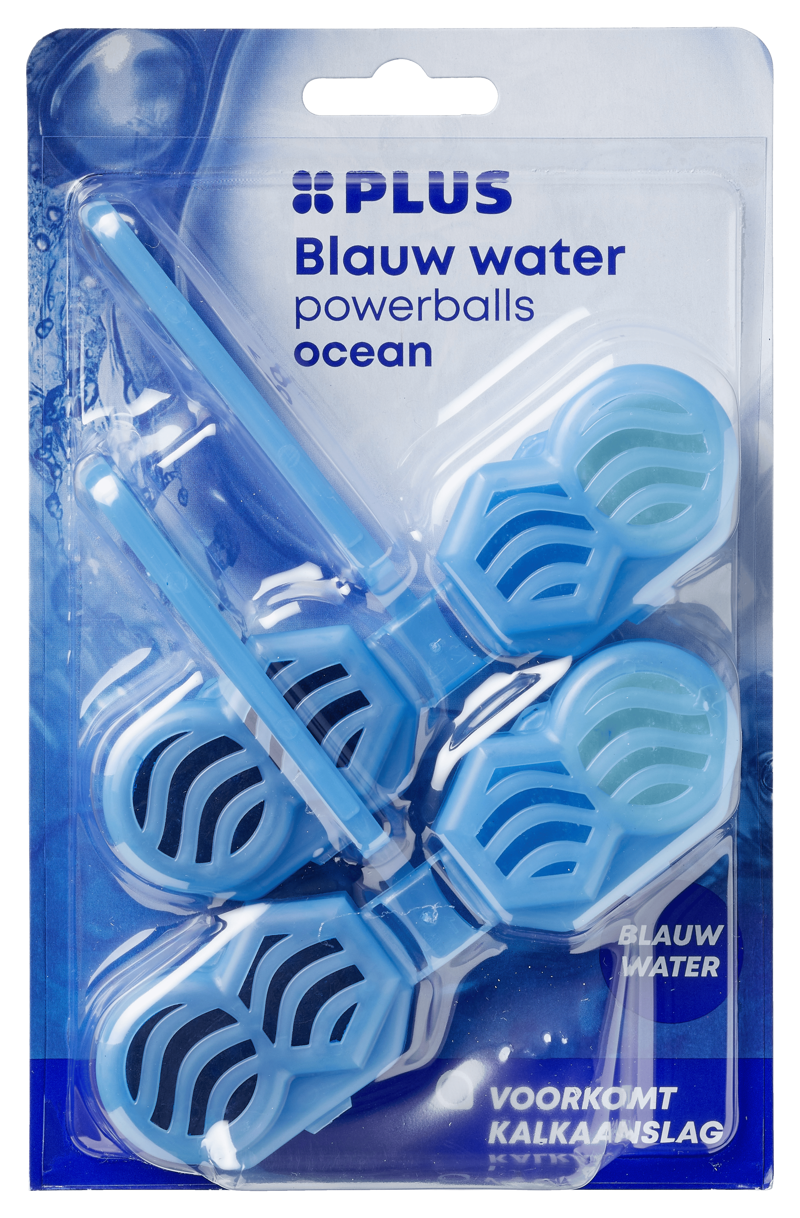 PLUS Powerball toiletblok blauw water Blister 2 st