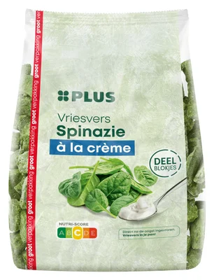 PLUS Spinazie à la crème Zak 500 g