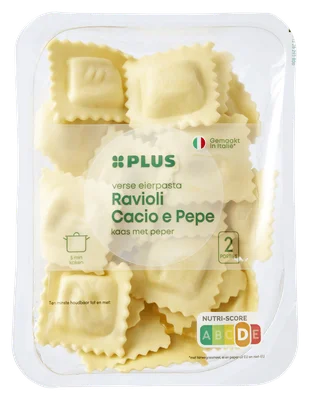 PLUS Ravioli Cacio e Pepe Blister 250 g