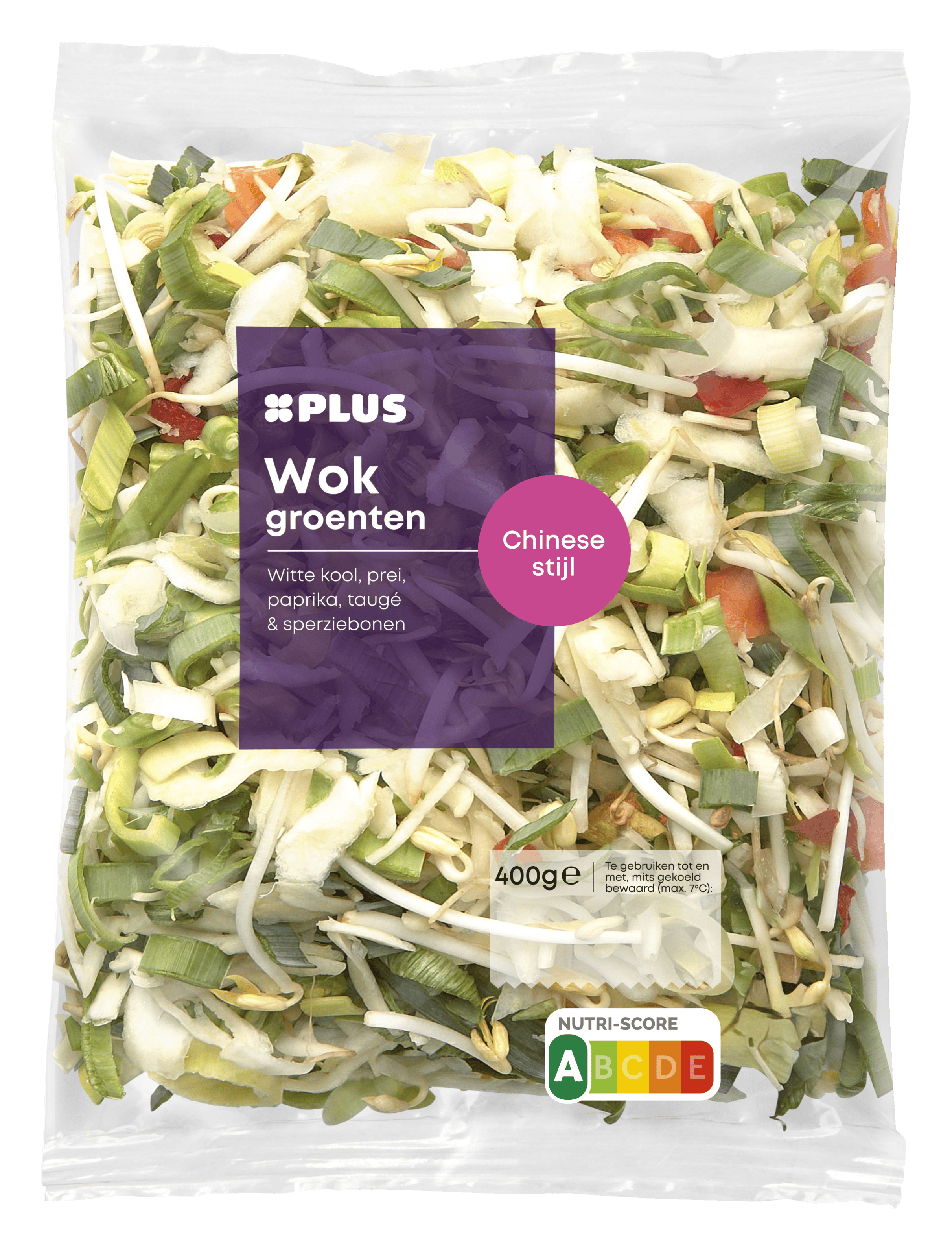 PLUS Wokgroenten Chinese stijl Zak 400 g