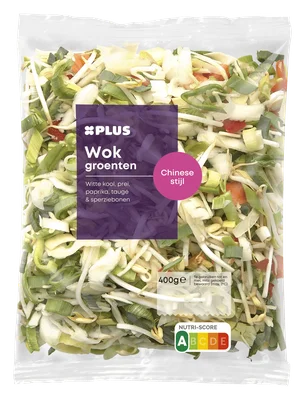 PLUS Wokgroenten Chinese stijl Zak 400 g