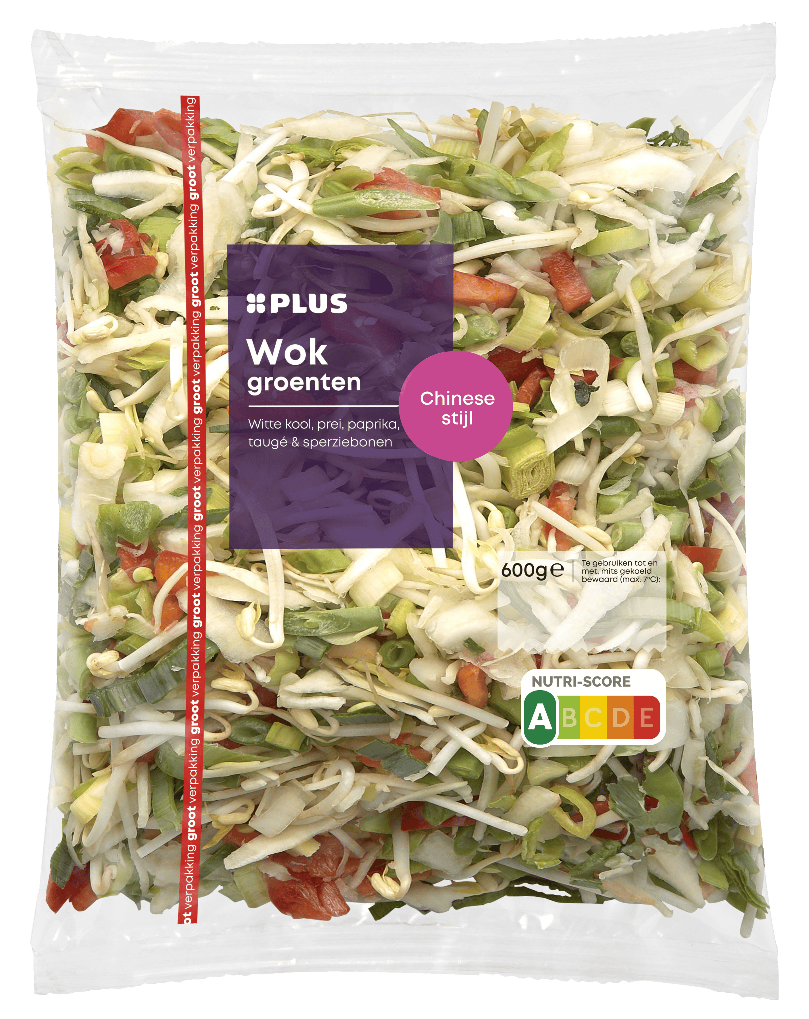 PLUS Wokgroenten Chinese stijl gvp Zak 600 g
