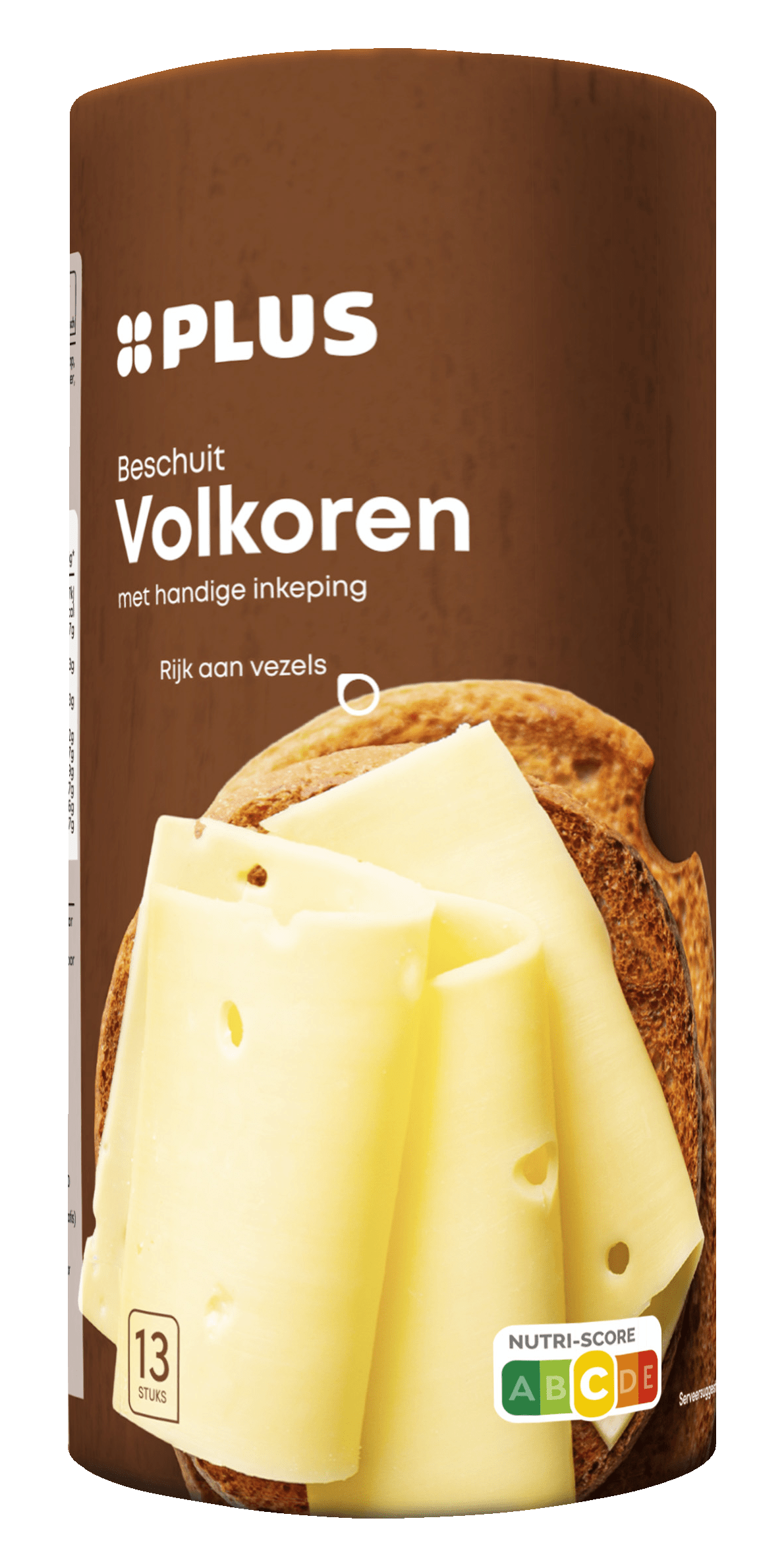PLUS Beschuit volkoren Rol 125 g