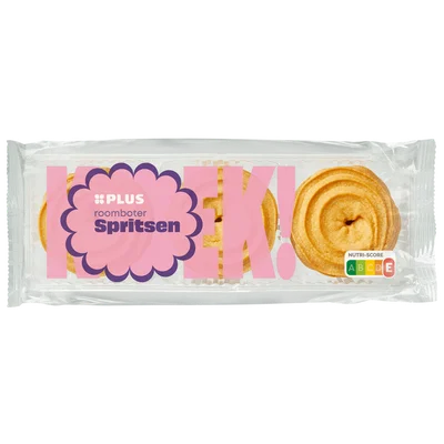 PLUS Roomboter ronde spritsen Tray 250 g