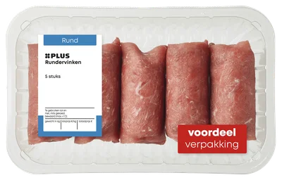 PLUS Rundervinken 5st. Stuk 500 g