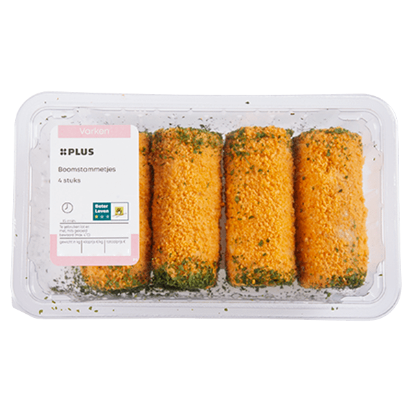 PLUS Beter Leven boomstam 4st Stuk 400 g