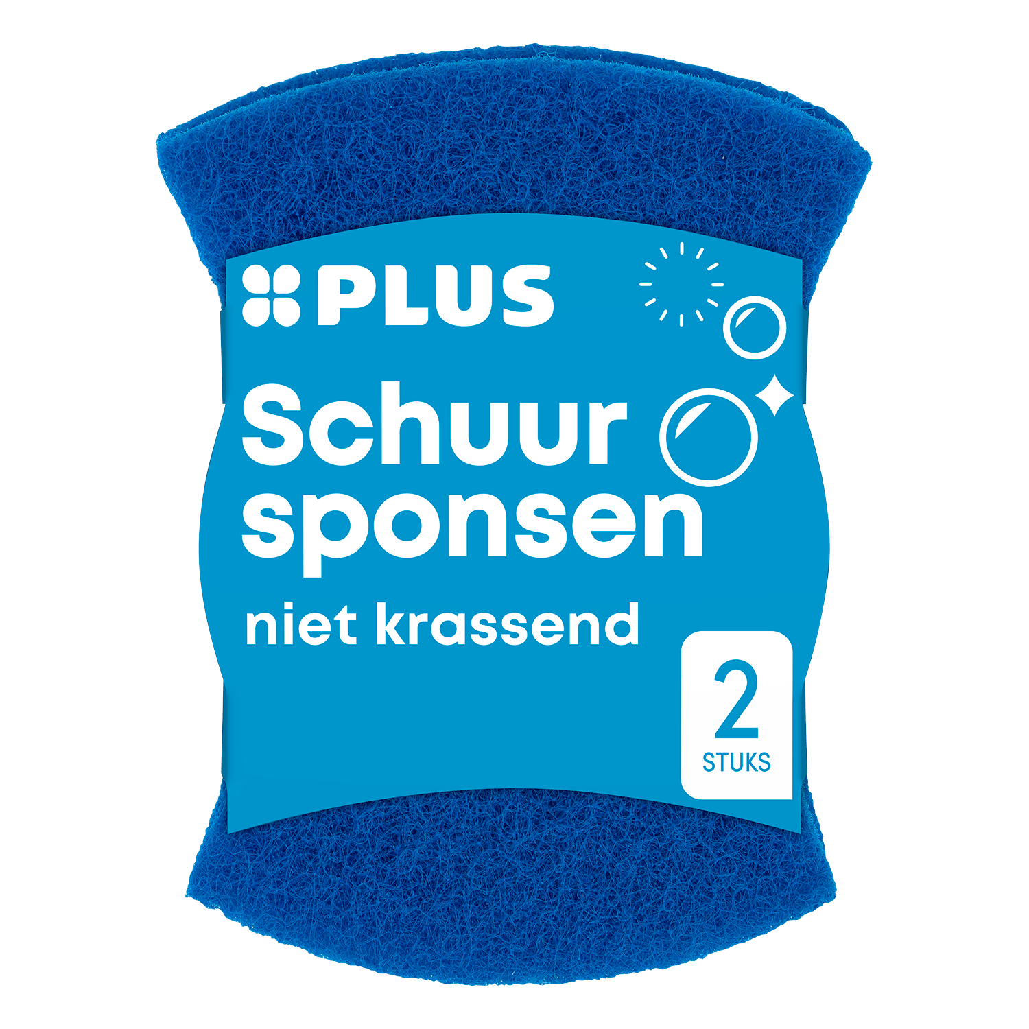 PLUS Schuursponsen niet krassend Set 2 st