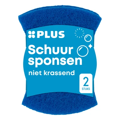 PLUS Schuursponsen niet krassend Set 2 st