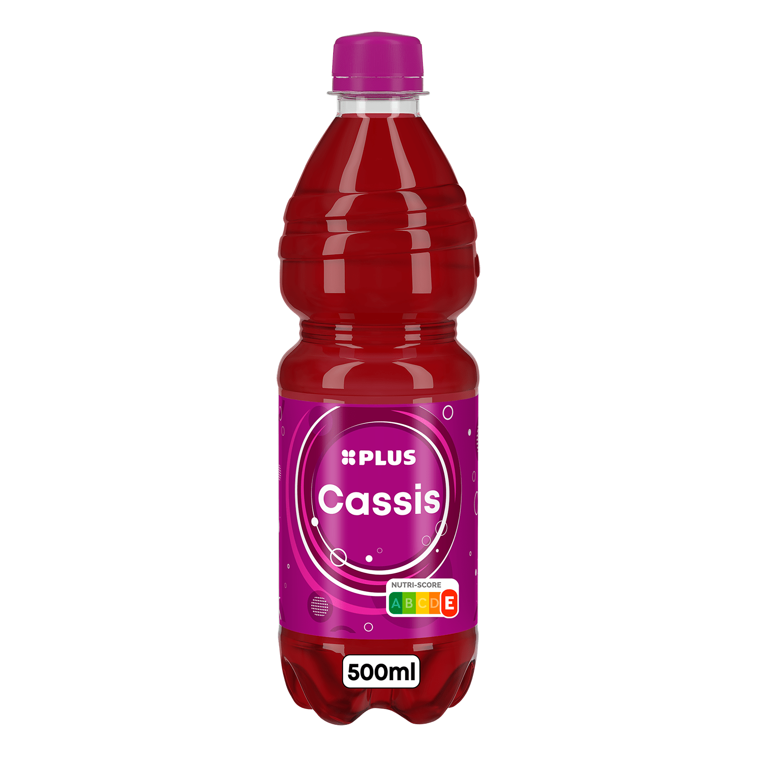 PLUS Cassis Fles 500 ml