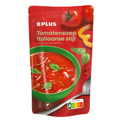 PLUS Soep in Zak Italiaanse Tomaat