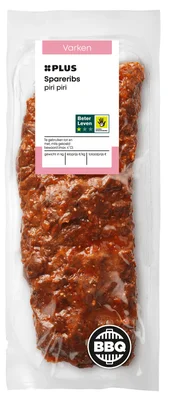 PLUS Spareribs piri piri 600 gram