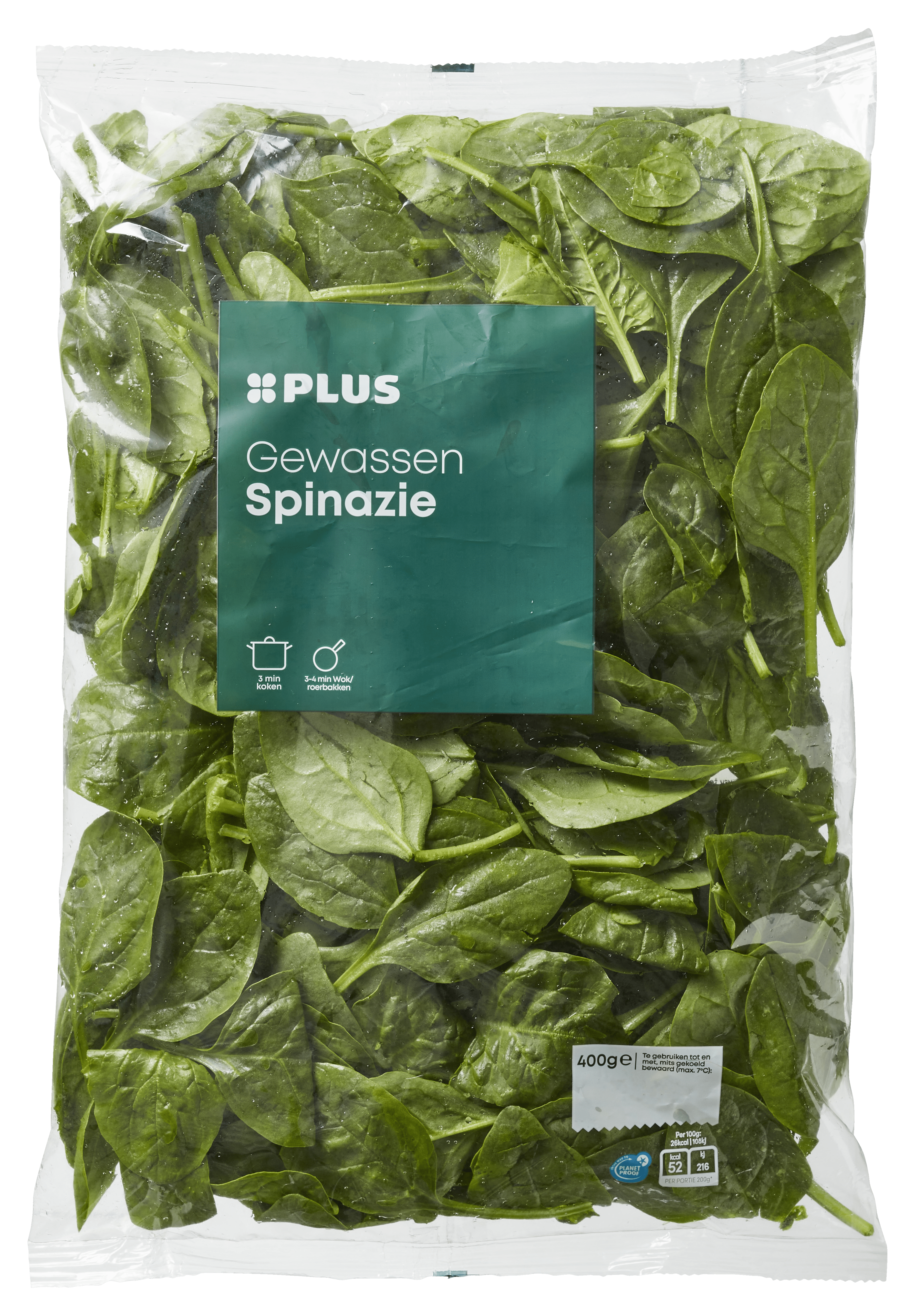 PLUS Spinazie gewassen