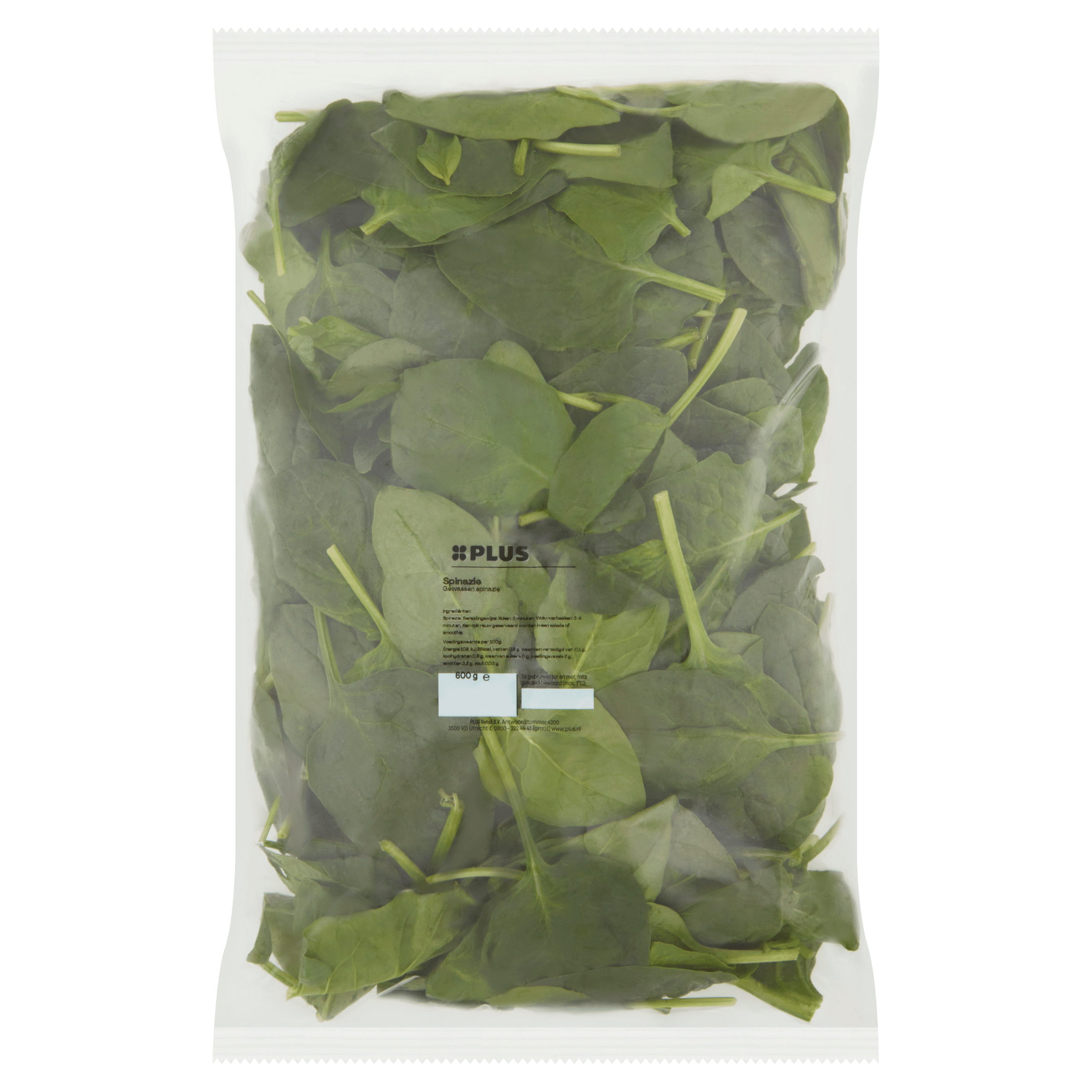 PLUS Spinazie gewassen GVP