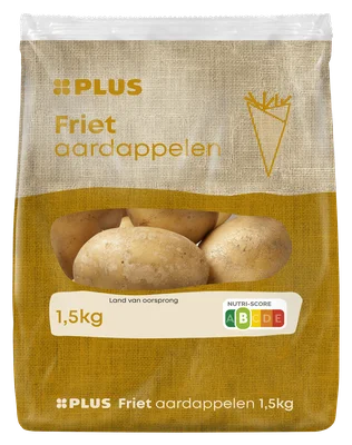 PLUS Frietaardappelen Zak 1500 g