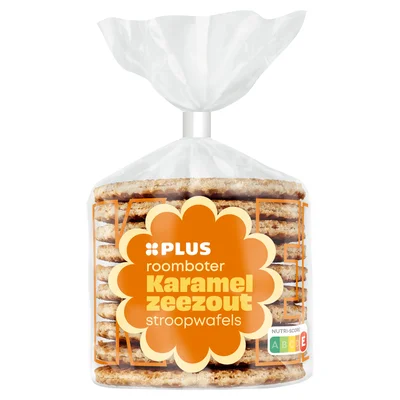PLUS Stroopwafels karamel zeezout
