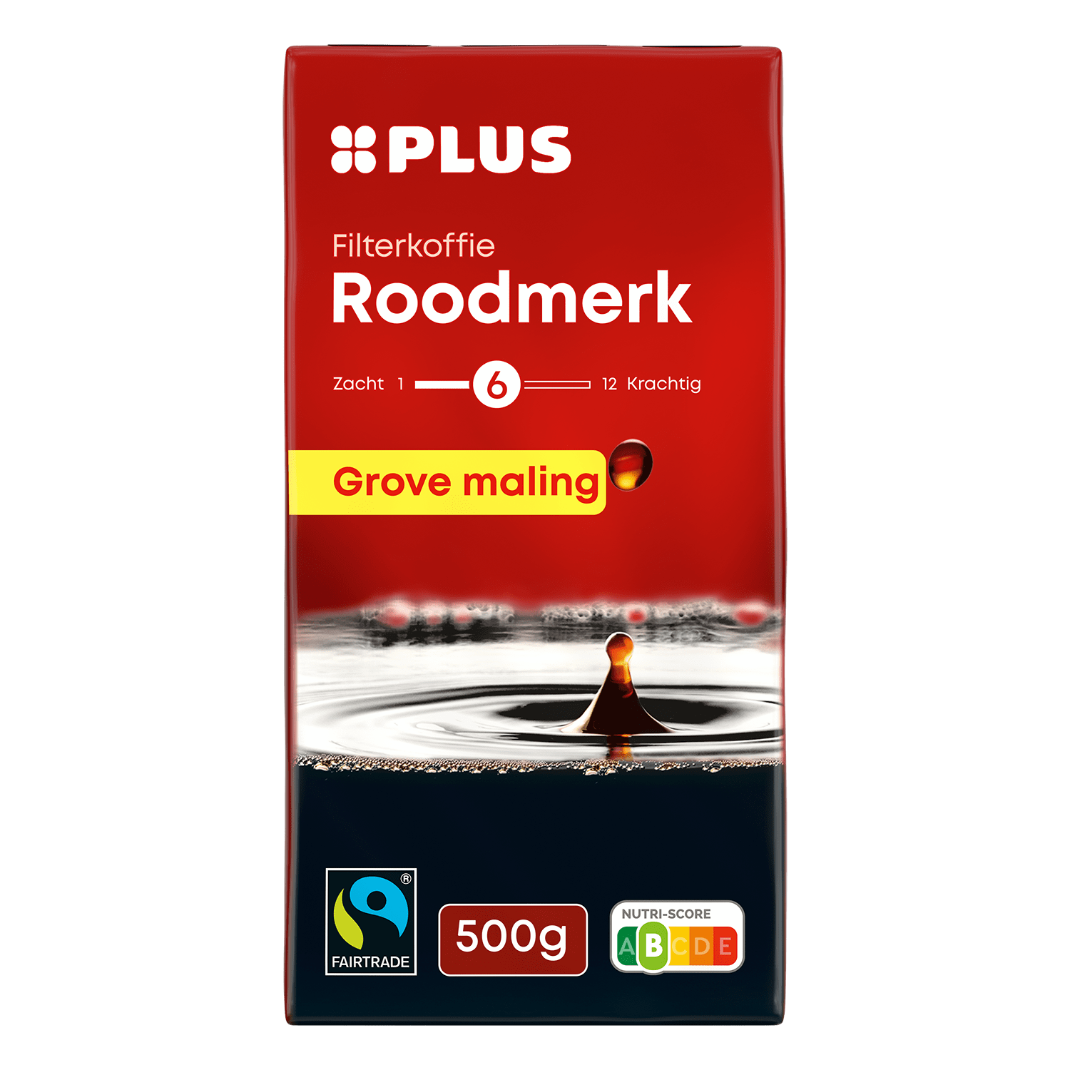 PLUS Rood Grove Filterkoffie Fairtrade