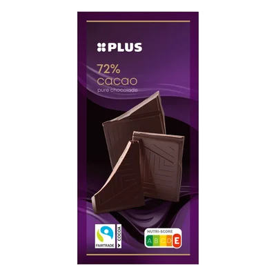 PLUS Tablet 70% cacao Fairtrade Krimp 100 g