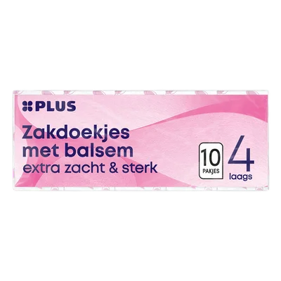 PLUS Zakdoekjes lotion 4 laags 10x Krimp 10 st