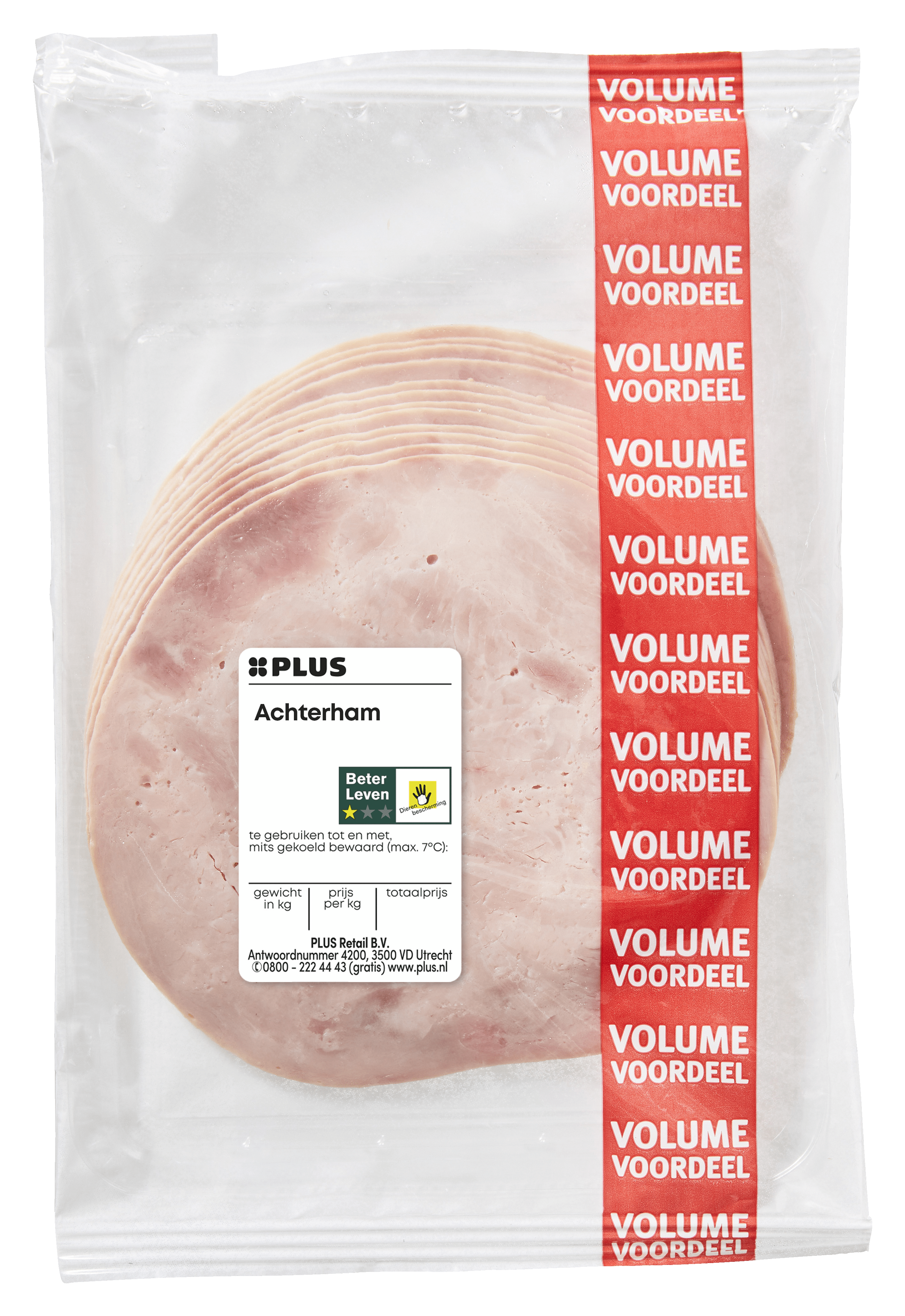 PLUS Achterham VDV Tray 200 g