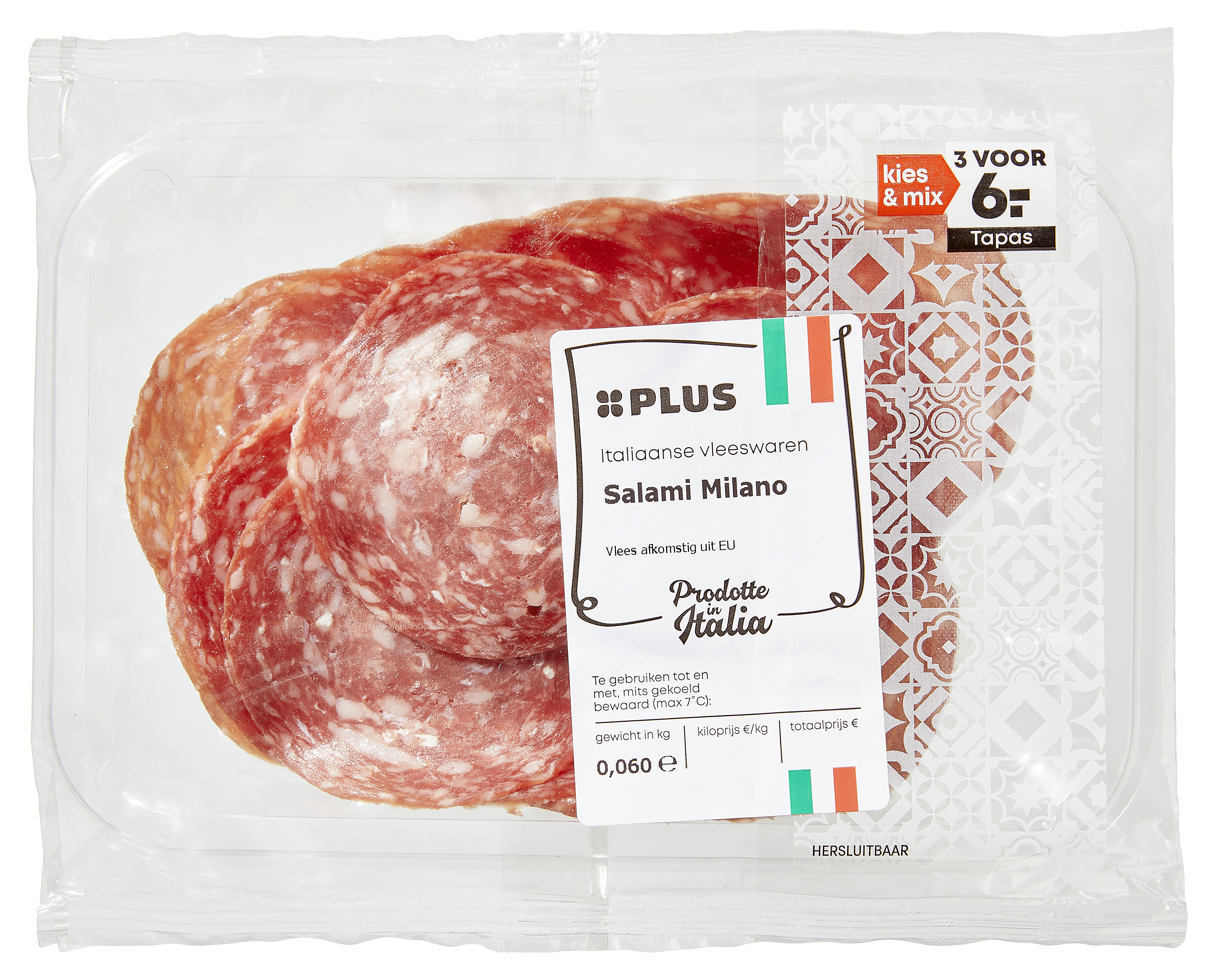 PLUS Salami Milano Wikkel 60 g