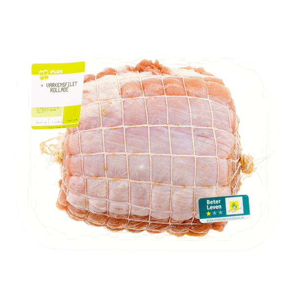 PLUS Varkensfiletrollade 500 gram